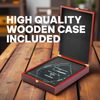 Zeta Jade Glass Engraved Award in Wooden Case