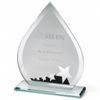 Spectrum Jade Crystal Engraved Star Award