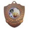 Shield Laurel Logo Insert Bronze Medal