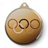 Olympic Texture 3D Print Medal