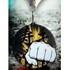Rincon Classic Martial Arts Fist Black Acrylic Medal