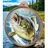 Bream Fishing Texture Print Bronze Medal