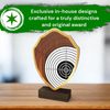 Arden Shooting Target Real Wood Shield Trophy