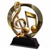 Onyx Stainless Steel Music Note Trophy