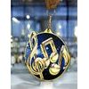 Aurum Music Notes Stainless Steel Medal