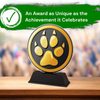 Ostrava Dog Gold Paw Print Trophy