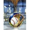 Aurum Baseball Stainless Steel Medal