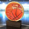 Holt Colour Basketball Real Wood Trophy