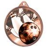 Tenpin Bowling Classic Texture 3D Print Bronze Medal