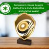Arden Classic Archery Real Wood Shield Trophy