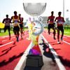 Montreal Running Stopwatch Silver Cup Trophy