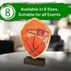 Arden Basketball Real Wood Shield Trophy