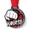 Giant Karate Black Acrylic Medal