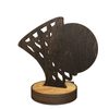 Grove Basketball Real Wood Trophy