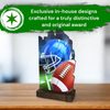 Shard American Football Eco Friendly Wooden Trophy