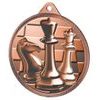 Chess Classic Texture 3D Print Bronze Medal