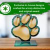 Cannes Dog Paw Print Trophy