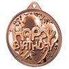 Happy Birthday Classic Texture 3D Print Bronze Medal