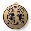 Quantum Tag Rugby Stainless Steel Medal