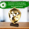 Arden Classic Tenpin Bowling Real Wood Shield Trophy