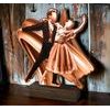 Sierra Classic Ballroom Dance Real Wood Trophy