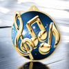 Aurum Music Notes Stainless Steel Medal
