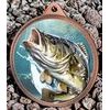 Carp Fishing Texture Print Bronze Medal