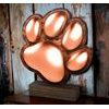 Sierra Classic Dog Paw Print Wood Trophy