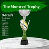 Montreal Rugby Ball and Goal Silver Cup Trophy