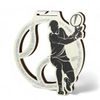 Acacia Tennis Silver Eco Friendly Wooden Medal