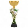 Triple Star Baseball Gold Trophy Cup