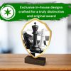 Arden Chess Real Wood Shield Trophy