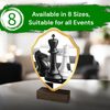 Arden Chess Real Wood Shield Trophy