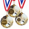Dodeca Badminton Stainless Steel Logo Insert Medal