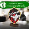 Arden Tae Kwondo Real Wood Shield Trophy