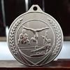 Champion Embossed Unisex Gymnastics Silver Medal