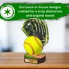 Grove Softball Real Wood Trophy