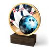 Holt Colour Tenpin Bowling Real Wood Trophy