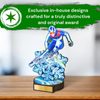 Grove Downhill Skiing Real Wood Trophy
