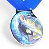 Vulcan Fishing Silver Texture Print Medal
