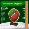 Arden American Football Real Wood Shield Trophy