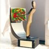 Miro Art Handmade Metal Trophy