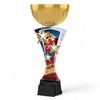 Triple Star Cheerleader Gold Trophy Cup