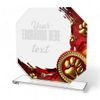 Hopper Dog Paw Glass Award