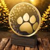Holt Classic Dog Paw Wood Trophy