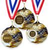 Dodeca Ice Hockey Goalkeeper Stainless Steel Logo Insert Medal
