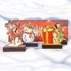 Traditional Christmas Real Wood Decoration 6 Piece Set