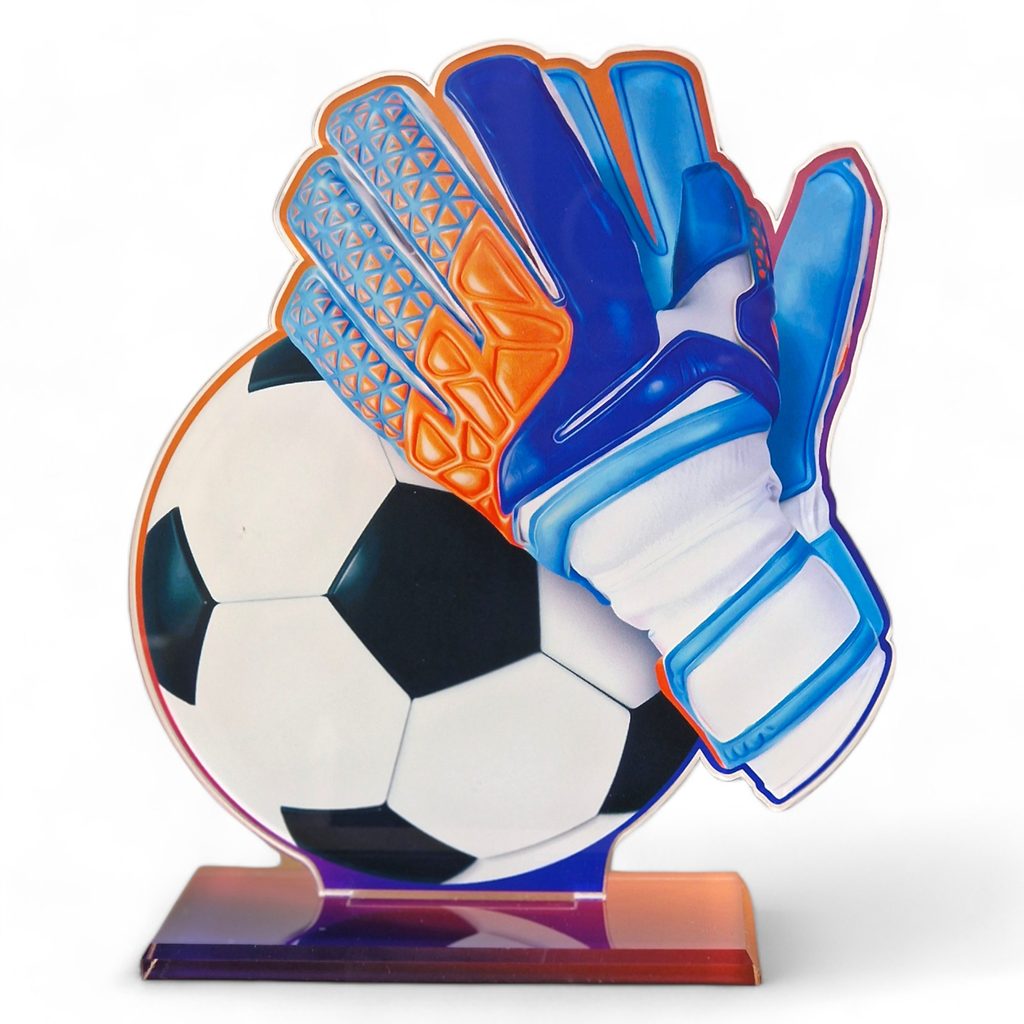 BESPORTBLE Golden Glove Trophy - Mini Football Soccer Award For Collections & Souvenirs