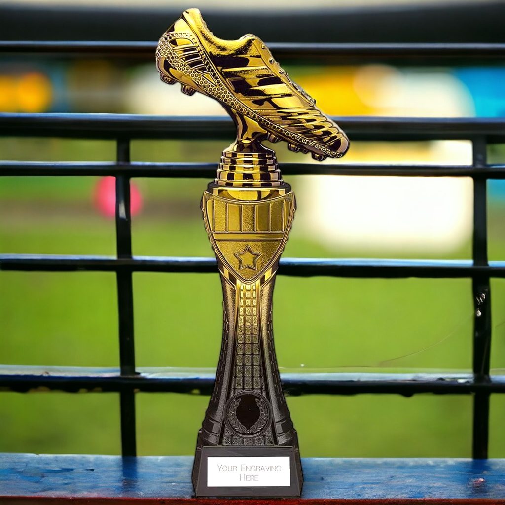 Rossi Football Golden Boot Trophy (FREE LOGO) | Trophy Monster image.