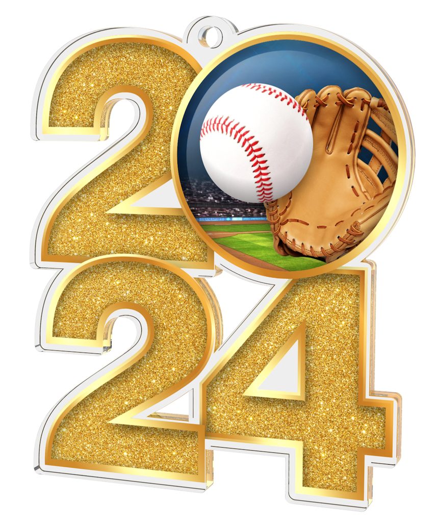 Baseball 2024 Acrylic Medal Trophy Monster